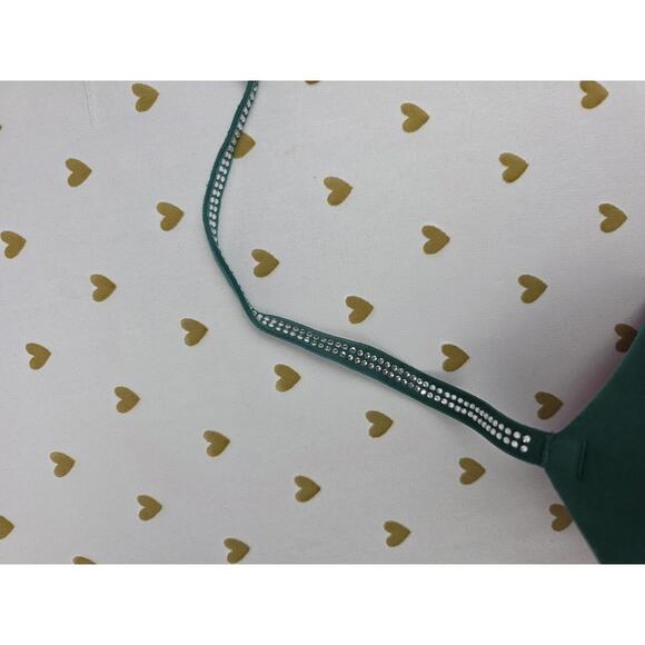 Victorias Secret PINK Green Wear Everywhere super Push Up bra 32C BLING SHINE - Picture 2 of 8